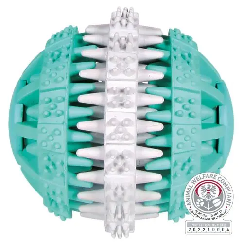 Trixie Denta Fun Ball zweifarbig 6 cm Neue Ware