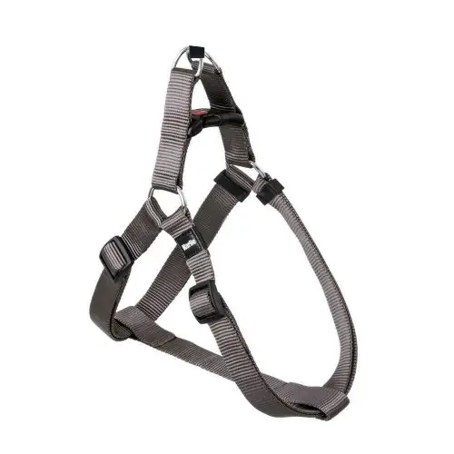 Schneller Versand Karlie ASP Step&Go Geschirr - Grau 10 mm. 36-52 cm