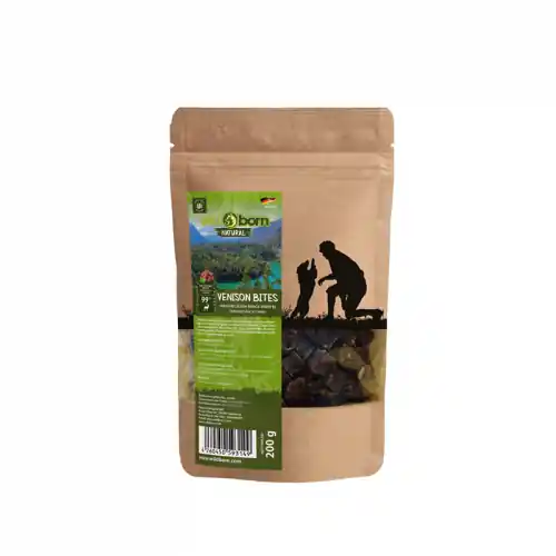 Neuheit Wildborn Natural Venison Bites Hundesnack 200g