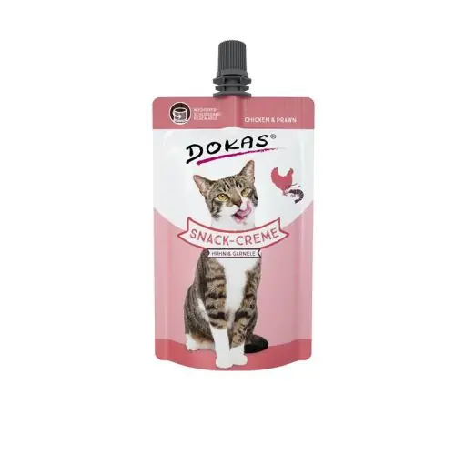 Expressversand Dokas Cat Snack-Creme Huhn & Garnele 90g