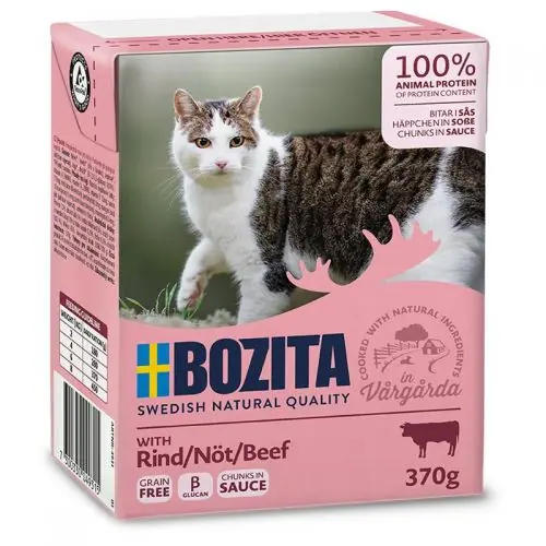 Bozita Cat Tetra Recard Häppchen in Soße Rind 370g Geprüft