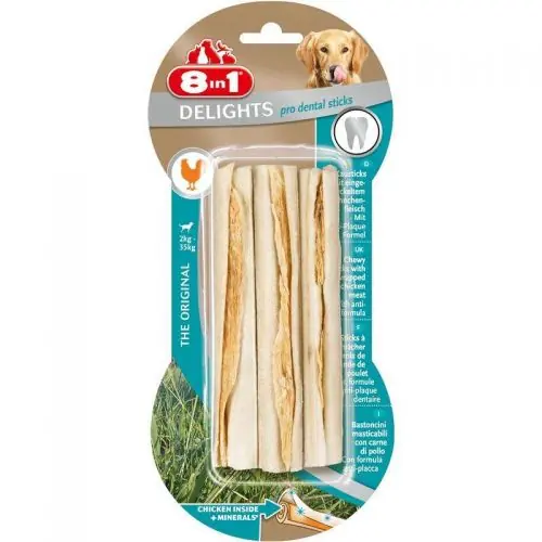 8in1 Dental Delights Kausticks, 3er Echt