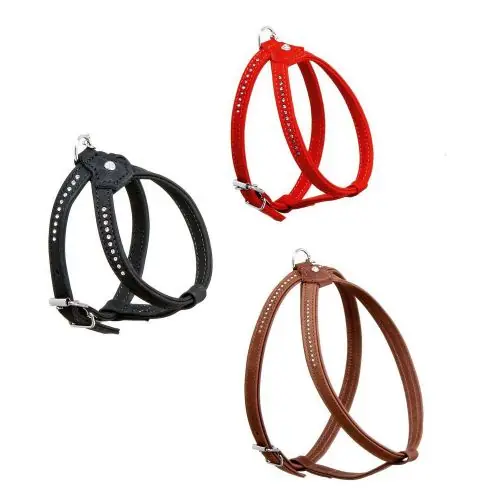 Karlie Buffalo Strass Geschirr - Braun 10 mm / 20-27 cm Solange Der Vorrat Reicht