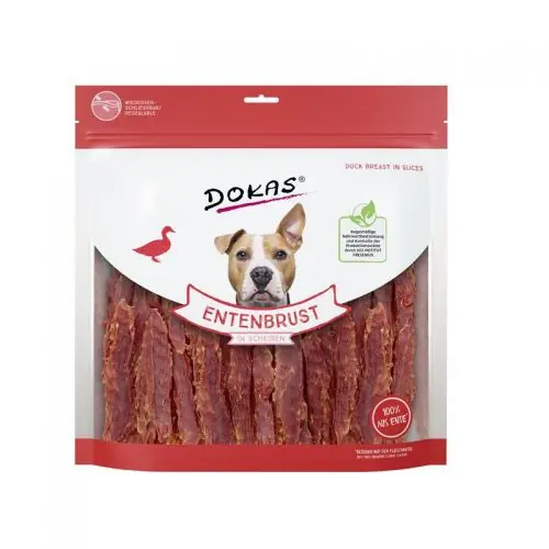 Dokas Dog Snack Entenbrust in Streifen 900g Schneller Versand