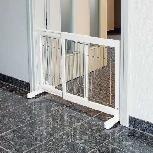Neu Im Sortiment Trixie Hunde-Absperrgitter aus Holz, ausziehbar