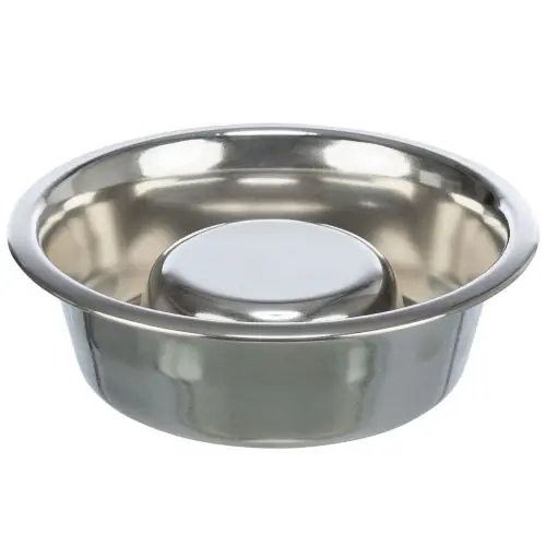 Top-Preis Trixie Slow Feeding Edelstahlnapf 0.6 l/ø 17 cm