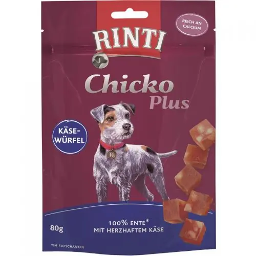 Preis Gesenkt Rinti Chicko Käsewürfel mit Ente 80g