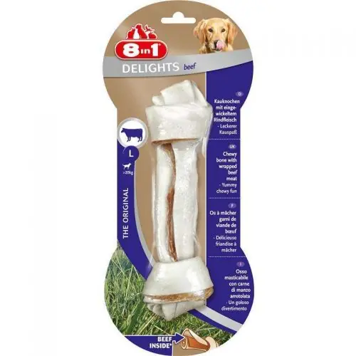 8in1 Delights Beef Kauknochen L Billig