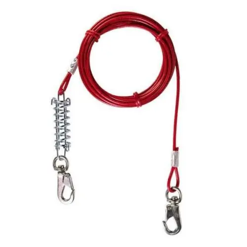 Neue Ware Trixie Hofleine mit Sprungfeder - 5 m