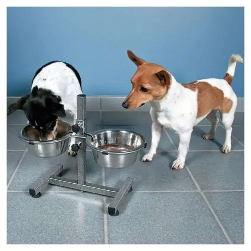 Trixie Hundebar mit Edelstahlnäpfen - 2 x 1,8 l Solange Der Vorrat Reicht