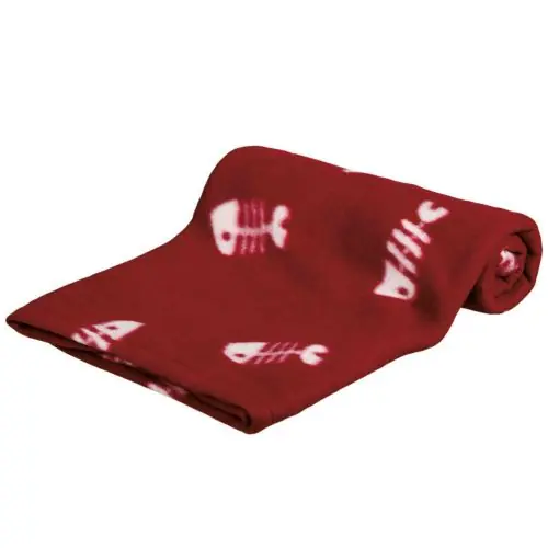 Trixie Fleecedecke Beany - bordeaux, 100 x 70 cm Finale Aktion