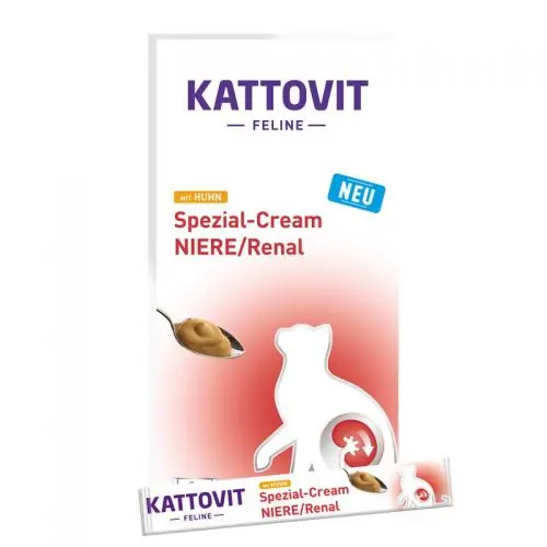 Preiswert Kattovit Niere/Renal Spezial-Cream mit Huhn 6x15g