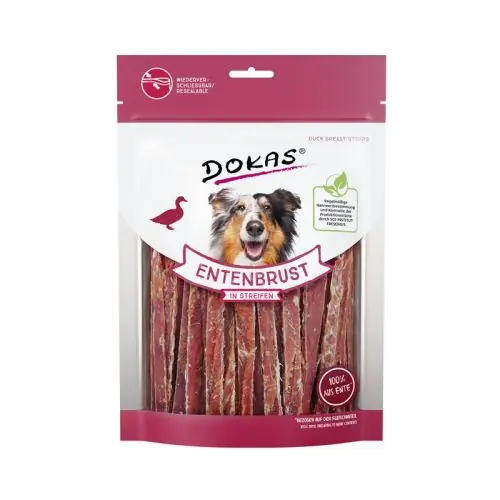 Wochenendangebot Dokas Dog Snack Entenbrust in Streifen 250g