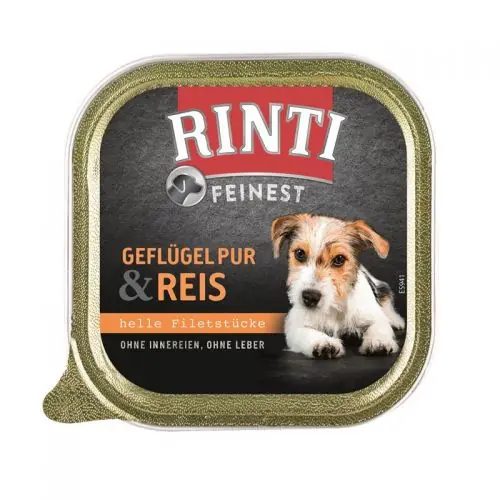 Neu Im Sortiment Rinti Schale Feinest Geflügel Pur & Reis 150g