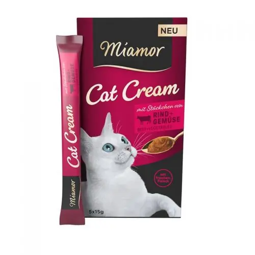 Abverkauf Miamor Cream Rind & Gemüse 5x15g