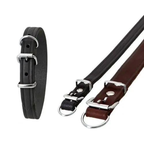 Karlie RONDO Halsband mit Zugentlastung - Braun 40 mm / 70 cm Neue Kollektion