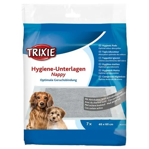 Trixie Hygiene-Unterlage Nappy mit Aktivkohle 40 x 60 cm / 7 Stück Highlight