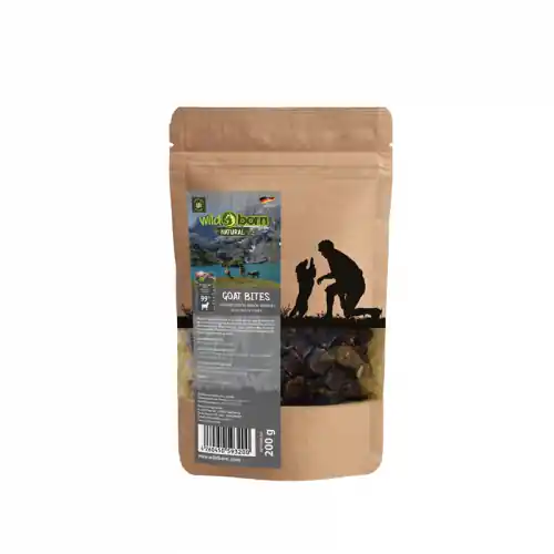 Wildborn Natural Goat Bites Hundesnack 200g Versand Am Gleichen Tag