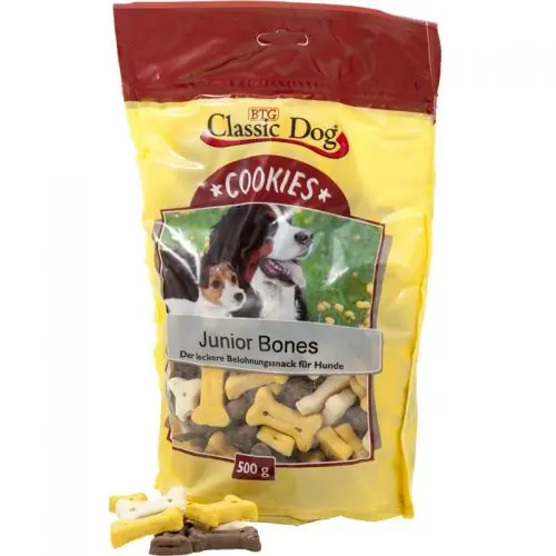 Classic Dog Snack Cookies Junior Bones 500g Neu Im Sortiment