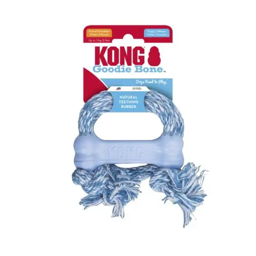KONG Puppy Goodie Bone mit Seil - XS (bis 2kg) Nur Für Kurze Zeit