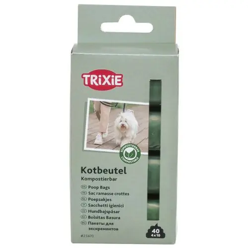 Trixie kompostierbare Hundekotbeutel - 4 × 10 Btl. Neuheit