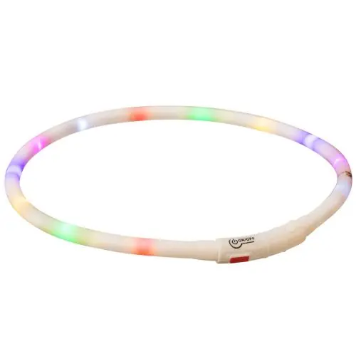 Trixie Flash Leuchtring USB aus Silikon bunt Neu Im Sortiment