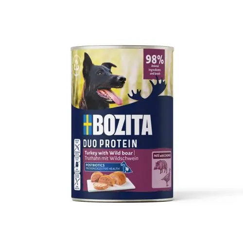 Neu Im Sortiment Bozita Dog Dose Pate Pute mit Wildschwein 400g