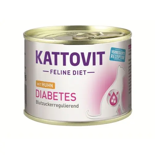 Bestpreis Kattovit Dose Feline Diet Diabetes/Gewicht Huhn 185g
