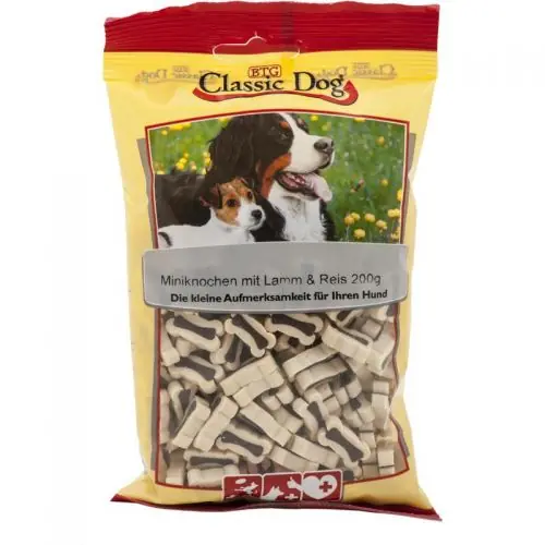 Classic Dog Snack Miniknochen mit Lamm & Reis 200g Abverkauf