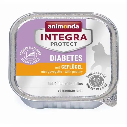 Beliebt Animonda Cat Schale Integra Protect Diabetes mit Geflügel 100g