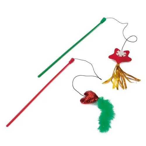 Preisreduziert Beeztees Weihnachtsspielzeug Katzenangel Herz Herz