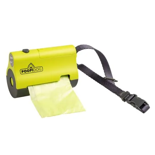 Ausverkauf Poopidog Hundekotbeutelspender mit LED limone limone