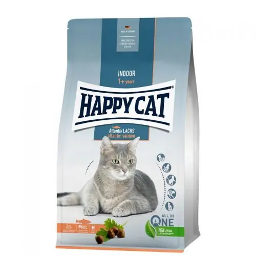 Expressversand Happy Cat Indoor Adult Atlantik Lachs 1,3 kg 300 g