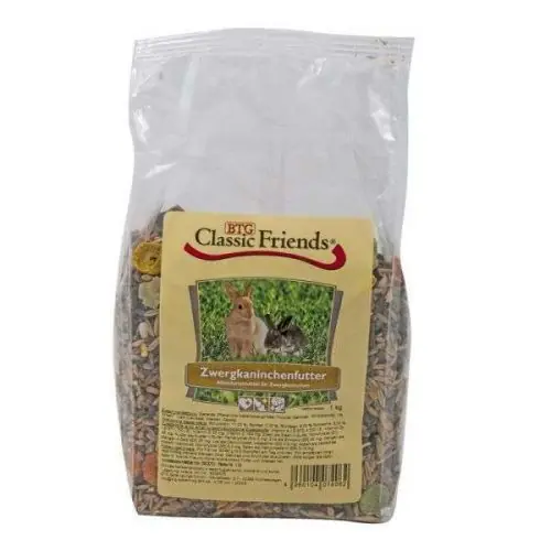 Classic Friends Zwergkaninchenfutter 1kg 1 kg 1 kg Ausverkauf