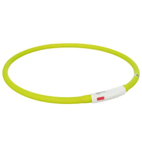 Trixie Flash Leuchtring USB aus Silikon grün bunt Sale