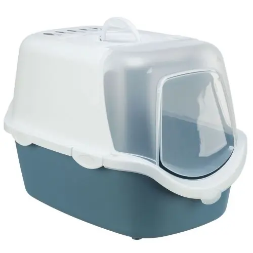 Trixie Katzentoilette Vico Easy Clean blaugrau/weiß blaugrau/weiß Knallerangebot
