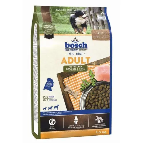Bosch Adult Geflügel & Hirse 3 Kg 1 Kg Echt