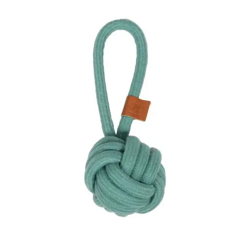 D&D Knotenball mit Schlaufe Harper - blau 27 x 10cm 18.5 x 6cm Schnäppchen
