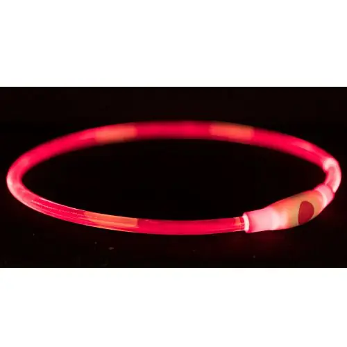 Trixie Flash Leuchtring USB rot / 40cm blau / 40cm Sofort Bestellen