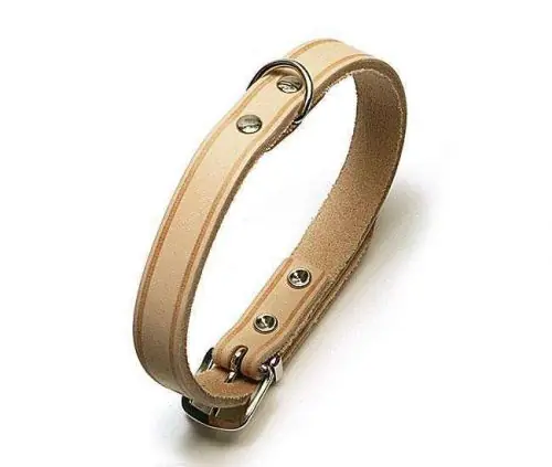 Karlie RONDO Halsband genietet - Natur 25 mm, 70 cm 20 mm. 57 cm Solange Der Vorrat Reicht