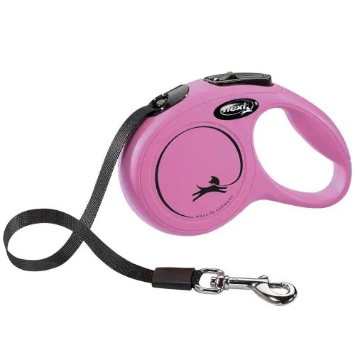 FLEXI Rollleine New CLASSIC Gurt - 3m, bis 12kg Pink Schwarz Bestseller