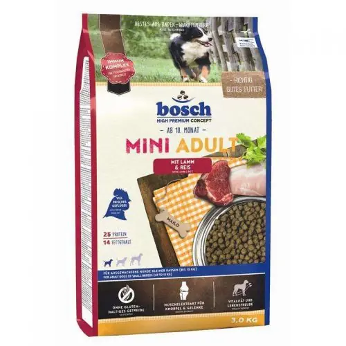 Billig Bosch Mini Adult Lamm & Reis 3 Kg 1 Kg