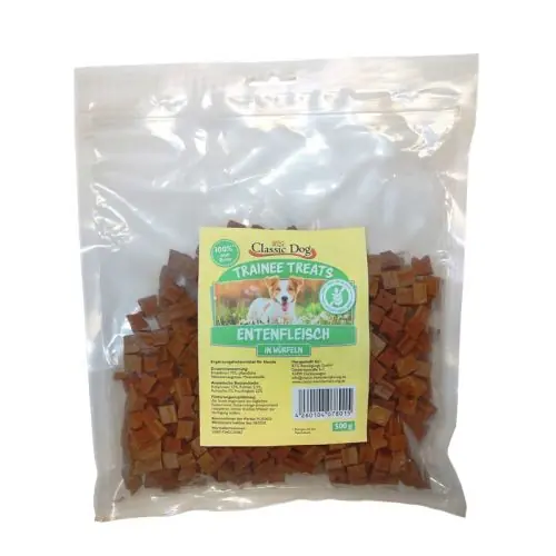 Nur Heute Classic Dog Trainee Treats Entenfleischwürfel 500 g 250 g