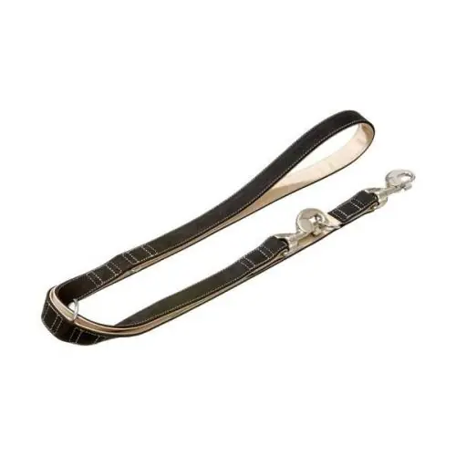 Markenware Karlie Buffalo Ultra Führleine - Schwarz/Hellbeige 15 mm / 200 cm 15 mm / 200 cm