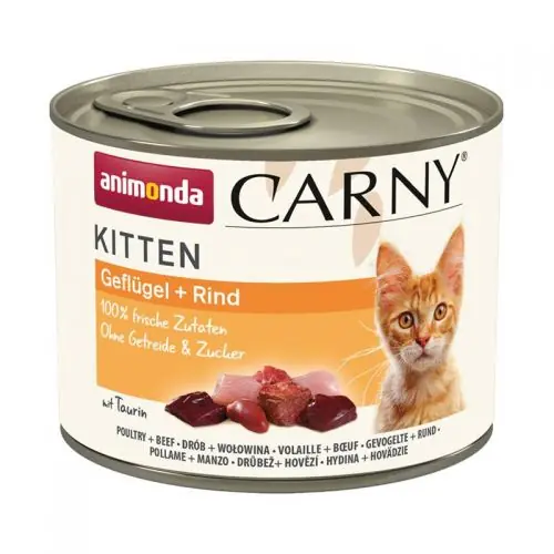 Ausverkauf Animonda Carny Kitten Geflügel & Rind 200g 200g
