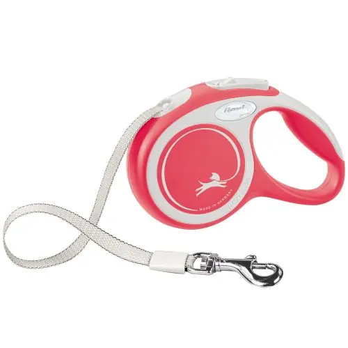 Neu Im Sortiment FLEXI Rollleine New COMFORT Gurt - 3m, bis 12kg rot blau
