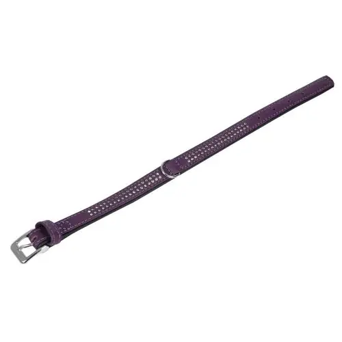 Highlight Karlie Vintage Strass-Halsband - Violett 3-reihig, 55cm/30mm 1-reihig. 24cm/10mm