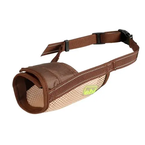 Jetzt Kaufen EBI Netz-Maulkorb - braun S - 14-28cm / Ø16-20cm XS - 12-28cm / Ø15-19cm