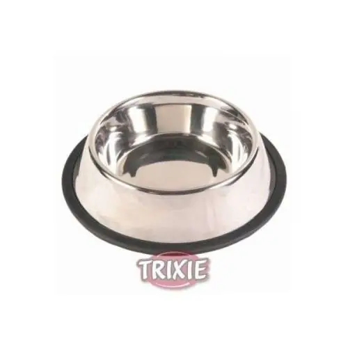 Trixie Edelstahlnapf mit Gummiring 0,9 l 0.45 l Expressversand