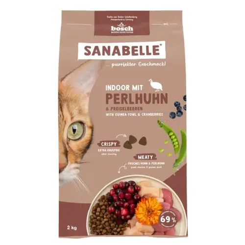 Sanabelle Indoor mit Perlhuhn 2 kg 400 g Rabatt